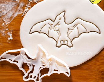 Pterodactyl cookie cutter | Bakerlogy biscuit cutters birthday Dinosaur party pterosaurs flying reptile antiquus wings jurassic extinct