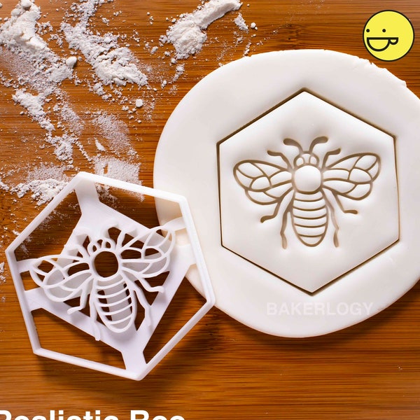 Honey Bee cookie cutter | Honeybee biscuit design | honeybees cookies cutters | bees pollen nectar insect gingerbread craft ooak | Bakerlogy