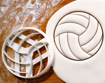 Volleyball Cookie Cutter | cutters suitable for biscuit fondant craft clay cheese dough sugarpaste sugarcraft | beach balls sports sport