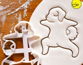 Yoga Dog Warrior Pose 2 cookie cutter biscuit biscuits cutters Virabhadrasana fitness exercise poses puppy pupcake doggy treats Bakerlogy