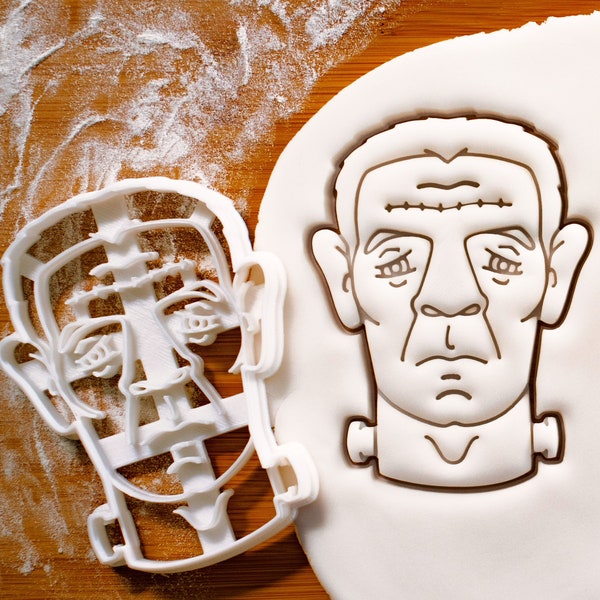 Frankenstein Face cookie cutter - Bake the perfect gothic monster treats this Halloween party