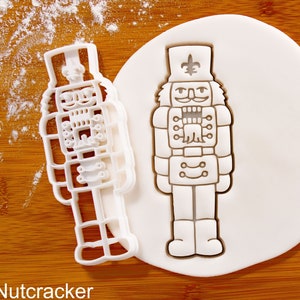 Nutcracker cookie cutter - Bakerlogy cutters Christmas traditional soldier doll guard king jacket uniform Xmas party winter festival festive