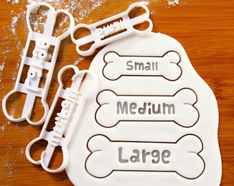 Customized Cookie Cutter - Personalize Dog Treats with Pets names | bone shaped | Personalised gifts for Pet Lovers ooak | Bakerlogy