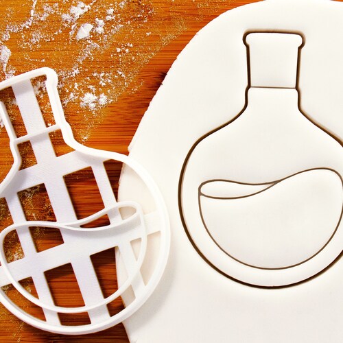 Round Bottom Flask Cookie Cutter Lab Equipment Biscuit Etsy UK