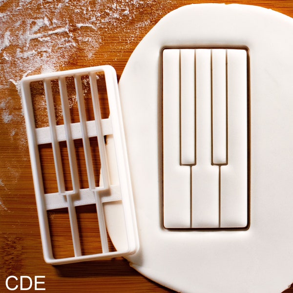 CDE Piano Keys cookie cutter - Perfect gift for pianists, bake biscuits for piano class teacher and students