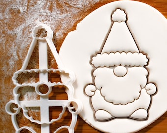 Gnome cookie cutter - mythological creature suitable for Christmas party, winter festive celebration