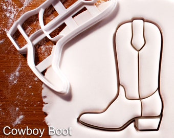 Cowboy Boot Cookie Cutter - Perfect for Wild West Parties, Rodeos, and Country Theme Events! Add Some Western Flair to Your Treats.