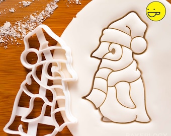 Christmas Baby Penguin cookie cutter - Cute Antarctica Animal themed Xmas winter festive party