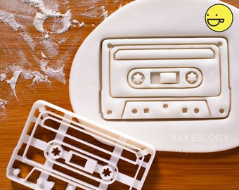 Classic Retro Cassette Tape cookie cutter | biscuit cutter | one of a kind ooak