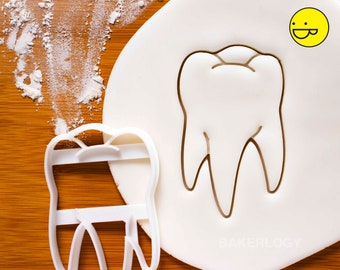 Anatomical Molar Tooth cookie cutter | Dental teeth biscuit cutters Gifts for Dentistry student science students one of a kind OOAK cookies