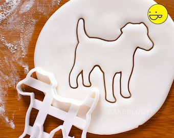 Jack Russell Terrier cookie cutter | dog biscuit clay Fox Terrier Terriers Parson Russells JRT hunting vet veterinary veterinarian