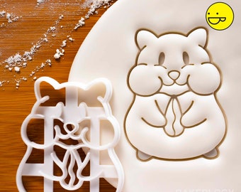 Hamster Eating cookie cutter - Bake cute animal themed Birthday Party or Kawaii Baby Shower