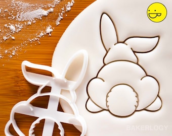 Bunny Butt cookie cutter | biscuit cute fluffy rabbit rabbits bunnies hop hare ウサギ 토끼 兔子 funny one of a kind ooak Easter day themed animals