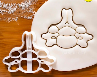 Cervical Vertebra cookie cutter - Medical Science Human Spine Anatomy themed Birthday Party