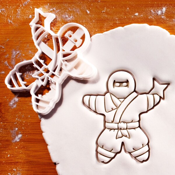 Gingerbread Ninja Cookie Cutter - Perfect for Ninja Warrior themed Birthday Parties and Martial Arts Enthusiasts!