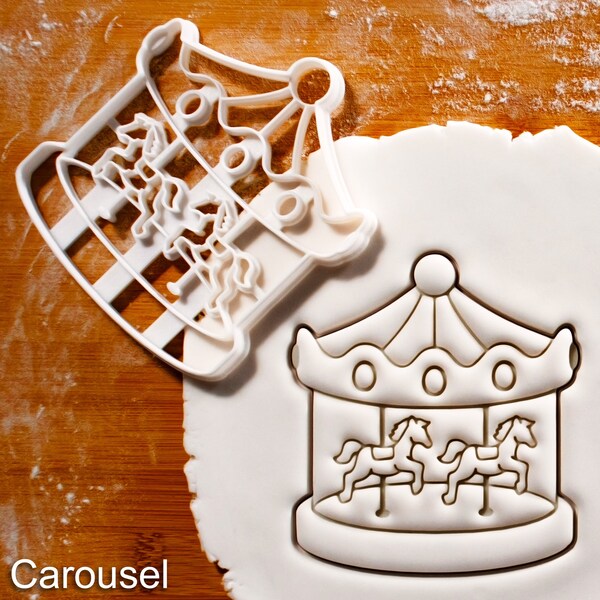 Carousel Cookie Cutter - Perfect for Vintage and Whimsical Festive Baking, Birthday Parties