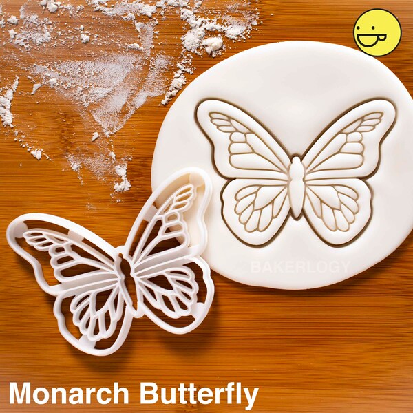 Emporte-pièce papillon monarque | Bakerlogy coupe-biscuits cycle de vie science fête d'anniversaire larves chrysalide éclosion chenille œufs chrysalide