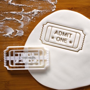Retro Movie Ticket Ausstechform | Klassiker zugeben Kinoeintrittskarten Ausstechformen Eventeinladung Karneval Film Geburtstagsparty