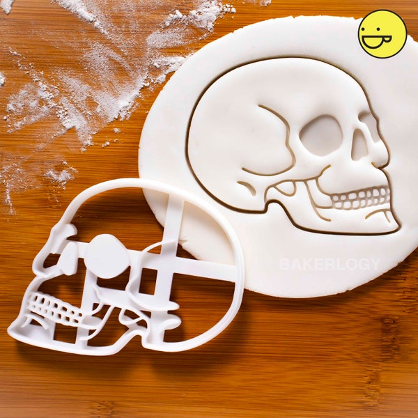 Anatomical Human Skull cookie cutter | biscuit cutter | Prehistoric Humans Archaeology | one of a kind Halloween Macabre Gothic