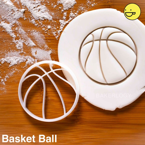 Basketball Cookie Cutter | cutters also suitable for biscuit fondant craft clay cheese dough sugarpaste sugarcraft| sports sport games