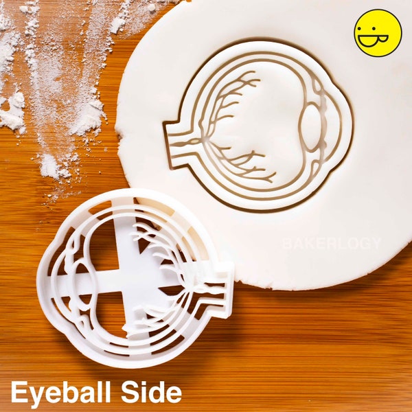 Anatomical Eyeball cookie cutter | Eye biscuit cutters Gifts for opticians medical iris cornea optic nerve lens ciliary vitreous body