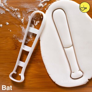 3-Piece Softball Cookie Cutter Set - Bat, Glove & Ball Shapes For Baking Fun