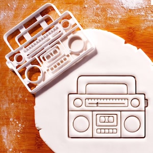 Boombox Cookie Cutter: Retro 80s 90s Party Treat, Music Throwback