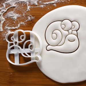 Snail cookie cutter | cute snails pets forest garden theme biscuit cutters kids birthday party ideas