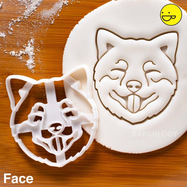 Shiba Inu Face cookie cutter - Bake cute dog treats
