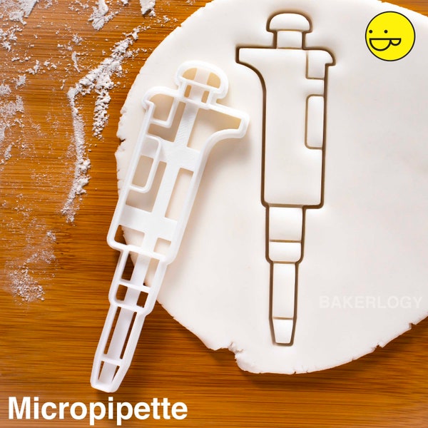 Micropipette cookie cutter | Microbiology Chemistry Biology Medicine pipette biscuit cutters cookies laboratory tool science pipettes pipet