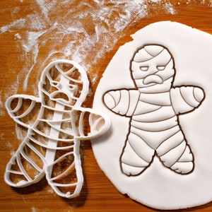 Lebkuchen Mumie Ausstechform - Perfekt zum Backen von gruseligen Halloween oder Weihnachtsfeier Leckereien