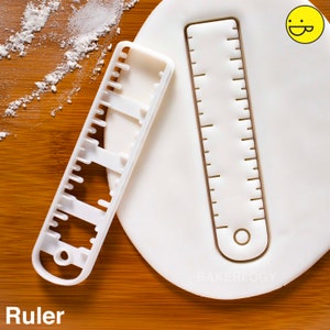 Ruler cookie cutter | Bakerlogy biscuit cutters Mathematics Maths teacher right angle triangle engineering technical drawing measuring gauge