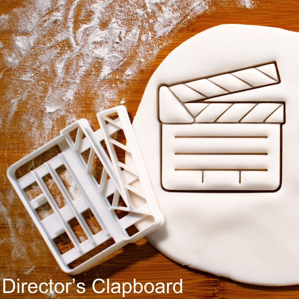 Director's Clapboard cookie cutter | cutters director video camera slate board Filmmaking film production Clapperboard movie producer retro