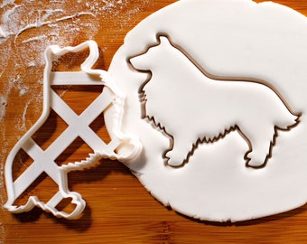 Shetland Sheepdog Outline cookie cutter - Bake cute Sheltie dog treats for doggy birthday party