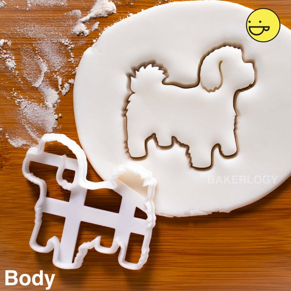 Maltipoo Body cookie cutter | Bakerlogy biscuit cutters furry friend adoption drive vet Veterinary miniature toy mix dog breed cute portrait