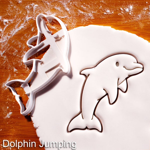 Dolphin Jumping Cookie Cutter - Ideal for Nautical Birthday Parties, Ocean-themed Baby Showers, and Marine Wildlife Celebrations!