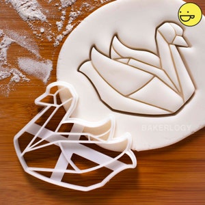 Origami Swan cookie cutter | biscuit cutter | geese | goose | ugly ducklings | duckling | duck | ducks | swans one of a kind ooak