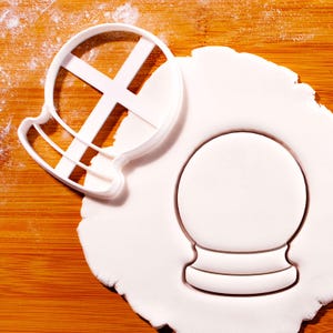 Tagliabiscotti a forma di sfera di cristallo vuota - Goffratrice per biscotti a forma di occhio mistico, timbro per fondente per cottura di oracoli chiaroveggenti e divinatori.