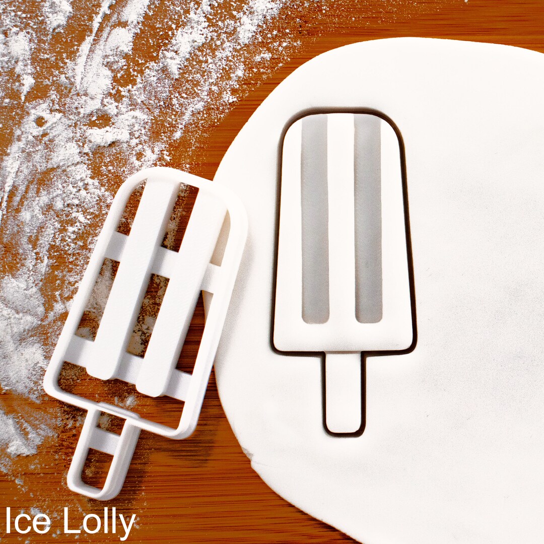 Ice Lolly Cookie Cutter Dessert Pop Icecream Stick Biscuit Cutters