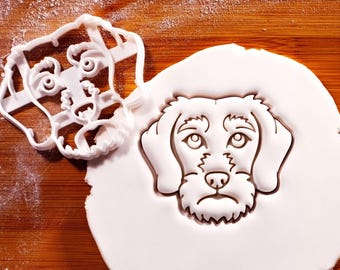 Wire Haired Dachshund Cookie Cutter (Face): Dog Breed Treat Baking
