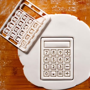 Cortador de galletas con calculadora: regalo para profesores de matemáticas, regreso a clases