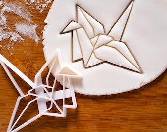 Origami Kranich Ausstecher - Japanisches Papierkranich Design für Einzigartige Kekse, Kunsthandwerk & Besondere Anlässe
