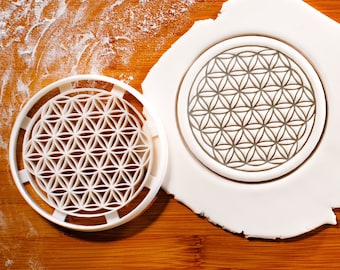 Flower of Life Cookie Cutter - Sacred Geometric Delights - Bake Harmonious and Intricate Cookies!