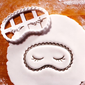 Sleeping Mask Cookie Cutter: Slumber Party Treat, Pajamas Parties and Relaxation Treats