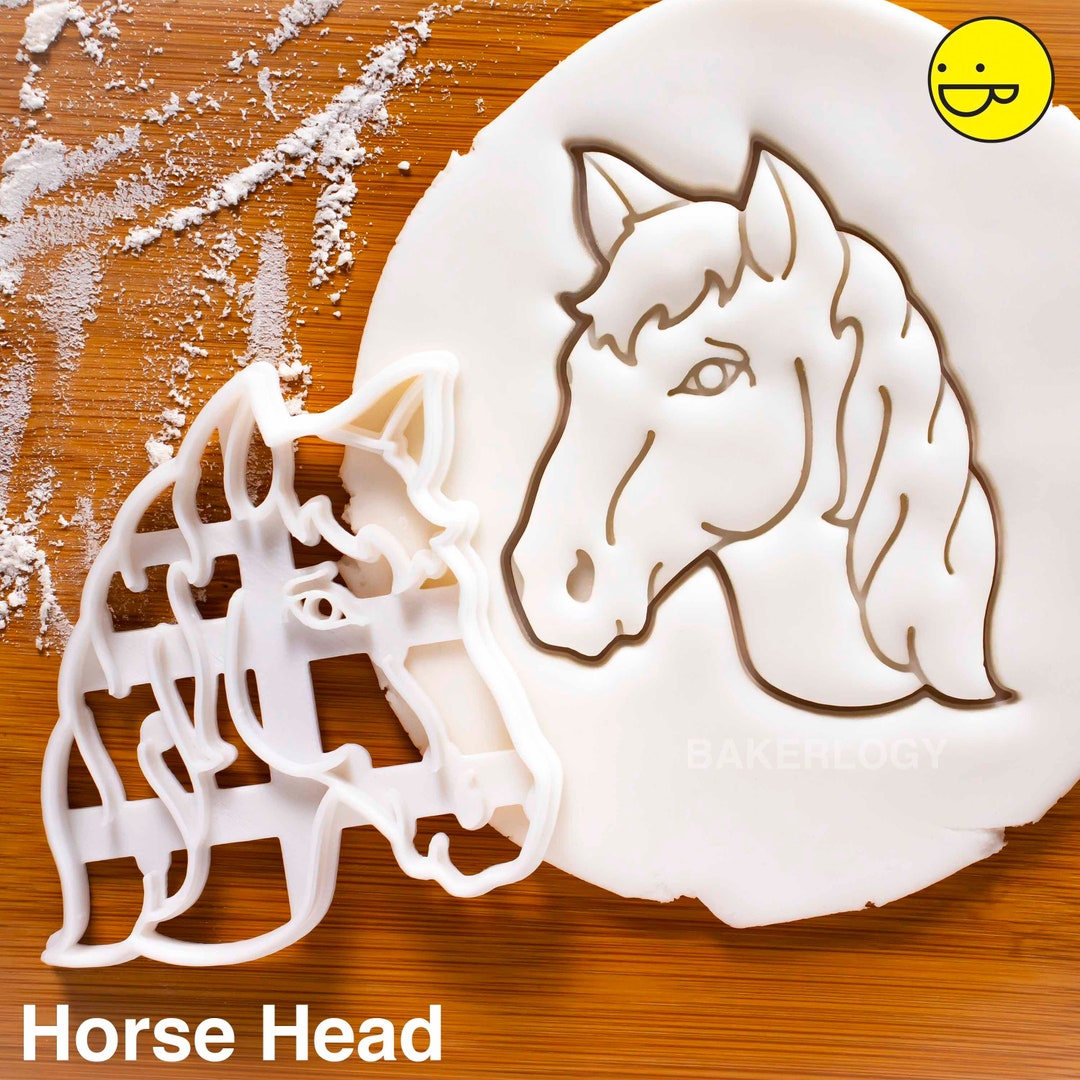 Horse Head Cookie Cutter Bakerlogy Biscuit Cutters Jockey Riding Race