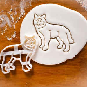 Wolf Cookie Cutter (Full-Body): bakgereedschap Animal Forest & Arctic Wildlife