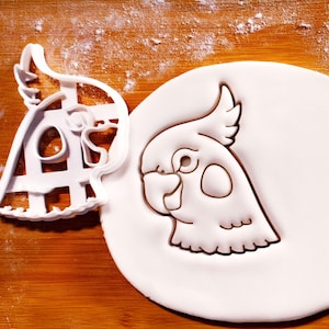 Cockatiel Head Cookie Cutter: Bird Lover's Baking