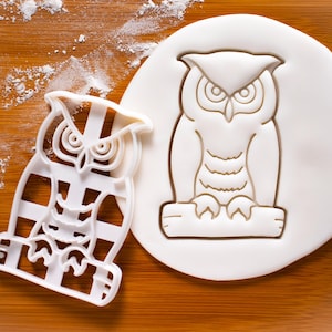 Koekjesuitsteker uil - bosdier voor terug naar school, babyshower, verjaardagstaart