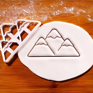 Snowy Mountain Cookie Cutter: Nature Lover Holiday Baking