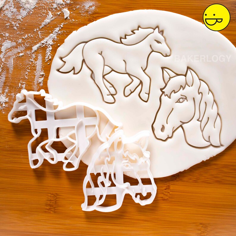 Horse Running cookie cutter Bakerlogy biscuit cutters Jockey Etsy